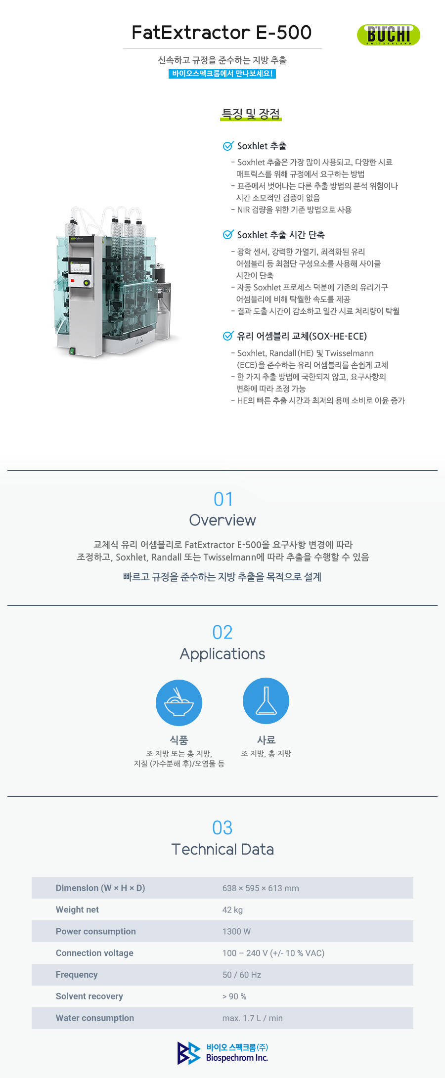 Buchi 지방 추출 FatExtractor